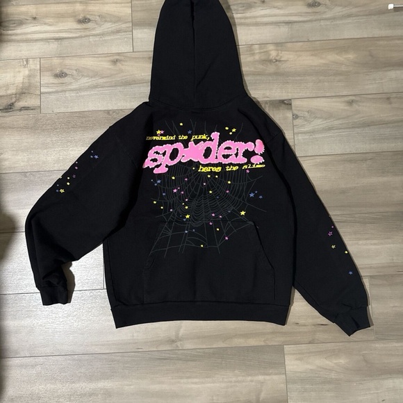 Sp5der P*NK V2 Hoodie Black Men's
